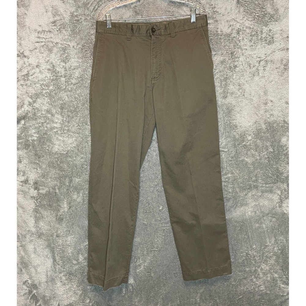 Eddie Bauer Men 33x32 Rugged Classic Straight‎ Mid Rise Flex Waist Chino Pant